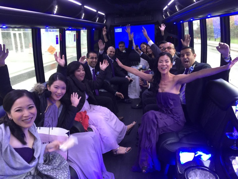 Partying in the Limo